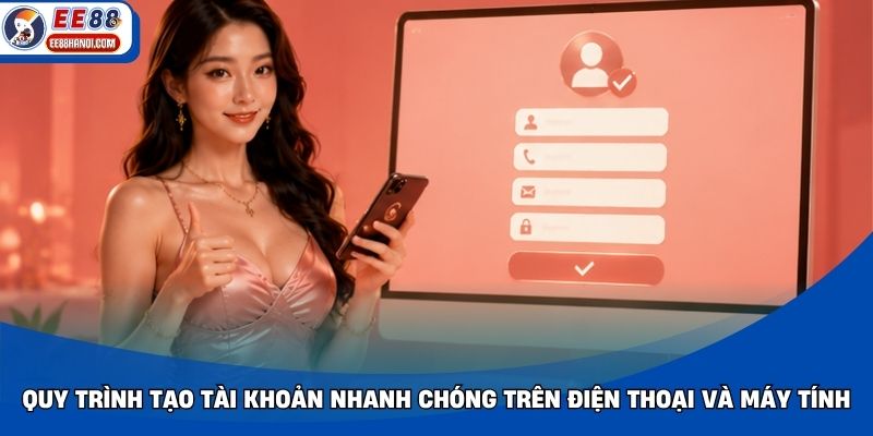 Quy trình tạo tài khoản nhanh chóng trên điện thoại và máy tính